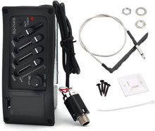 Load image into Gallery viewer, 4 Band EQ-7545R Preamp Amplifier Equalizer Tuner Piezo Pickup for Acoustic Guitars