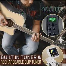 Load image into Gallery viewer, Pyle 41” Inch 6-String Electric Acoustic Guitar -W/Digital Tuner & Accessory Kit