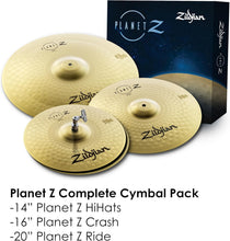Load image into Gallery viewer, Zildjian Planet Z Complete Cymbal Pack (Pre-owned Cymbals Only)