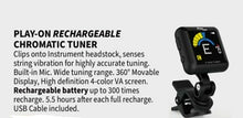 Load image into Gallery viewer, CHROMATIC GUITAR TUNER PLAY-ON RECHARGEABLE