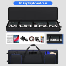 Load image into Gallery viewer, 88 Key Keyboard Case Soft Gig Bag with Wheels
