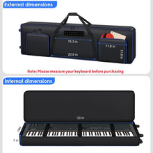 Load image into Gallery viewer, 88 Key Keyboard Case Soft Gig Bag with Wheels
