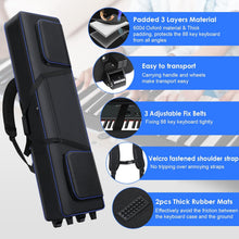 Load image into Gallery viewer, 88 Key Keyboard Case Soft Gig Bag with Wheels
