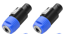 Load image into Gallery viewer, CERRXIAN 2 Pack Speak-On Male to Mono 1/4 inch TS Female Converter with Twist Lock
