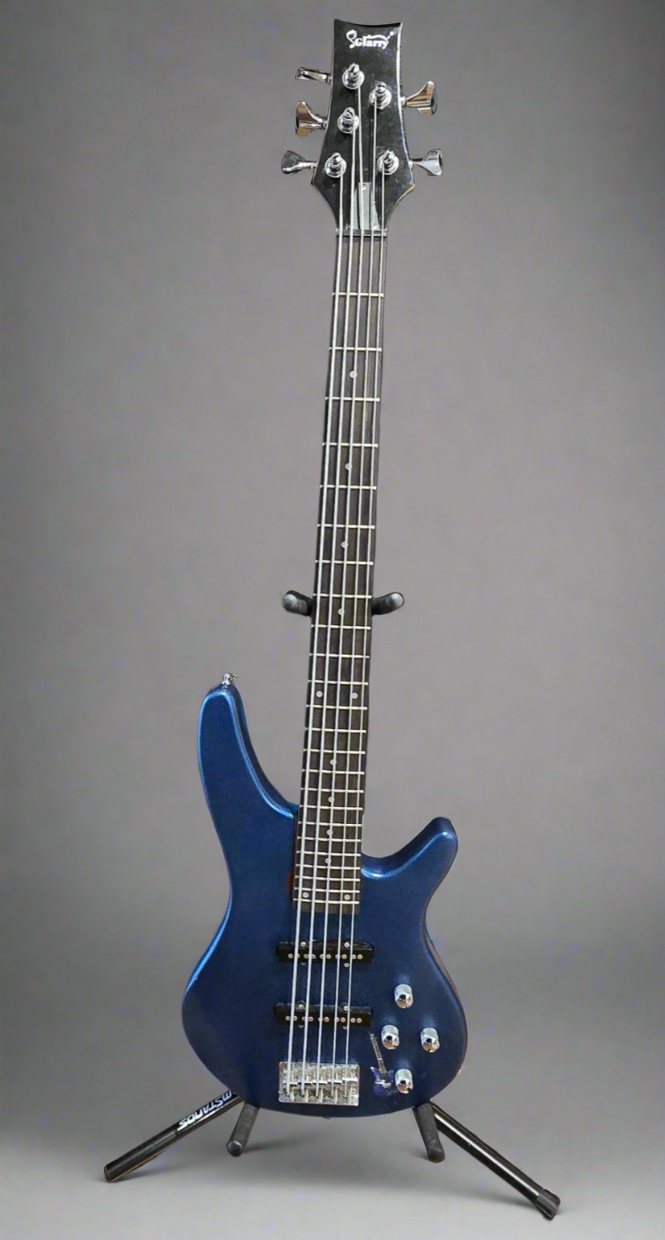 Glarry GIB 5 String Electric Bass Guitar Full Size SS Pick-up (Pre-Owned)