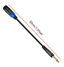Load image into Gallery viewer, MTUERANC - 1/4 Mono Speaker Cable - 50cm/0.5FT SpeakOn to 1/4 TS Plug Audio Adapter for DJ/PA Speaker
