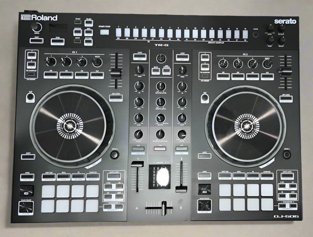 Roland DJ-505 2-deck Serato DJ Controller with Drum Machine