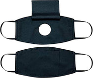 Double-Layer Face_Mask with Hole , Ideal for Wind Instrument Performance