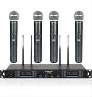 Phenyx Pro PTU-7000A 4-channel UHF Wireless Microphone System with Auto Scan ( 4x40 Frequencies)